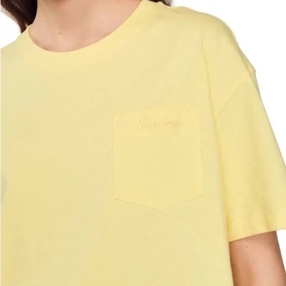 Sandro yellow short sleeve tee